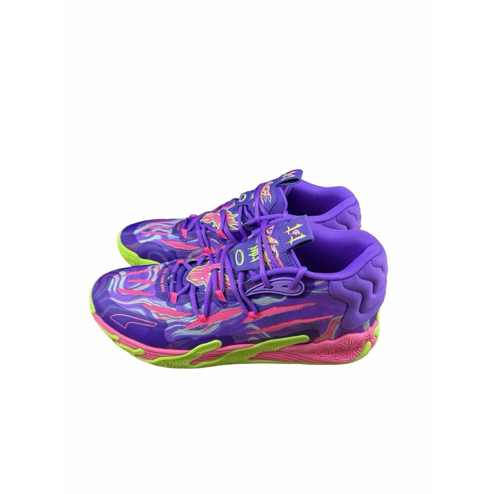 Puma MB.03 Toxic LaMelo Ball Purple Men’s  Basketball Shoes Size 12 Sneakers - Picture 2 of 10